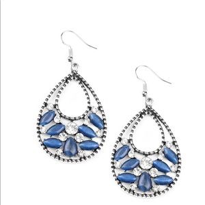 Earrings blue/silver